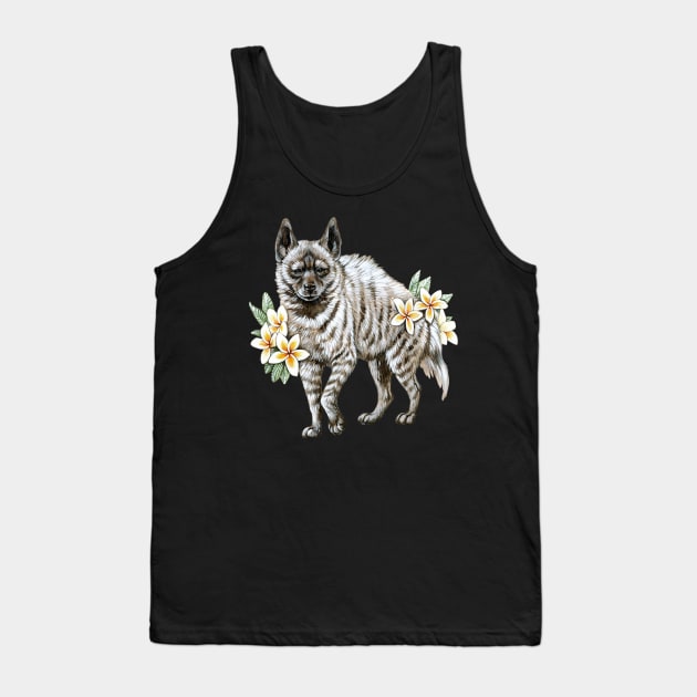 Striped Hyena with Frangipanis Tank Top by Pip Tacla